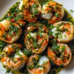 Krewetki w sosie chimichurri