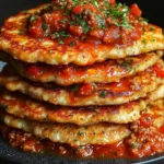 Chicken Pancakes with Bolognese Sauce to pyszne danie.