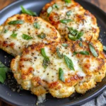 Pieczone Steki z Kalafiora z Mozzarellą na obiad.