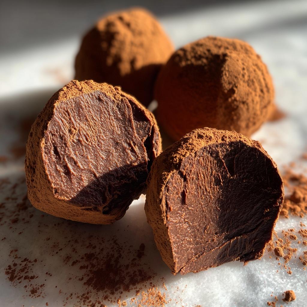 Classic Dark Chocolate Truffles