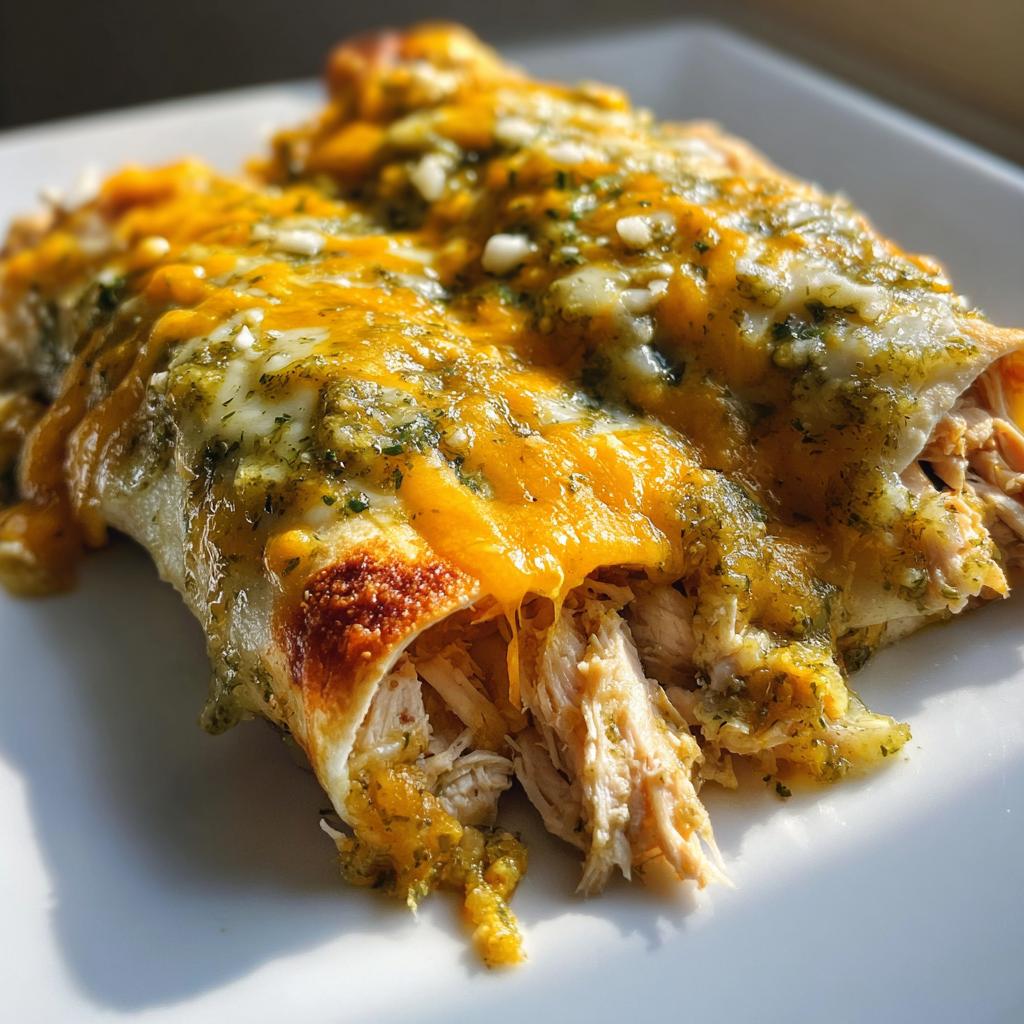 Enchiladas z kurczakiem i salsą verde - detail 1