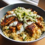 Herbed Chicken and Couscous Bowls with Tzatziki