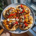 Mediterranean Chicken and Veggie Flatbreads