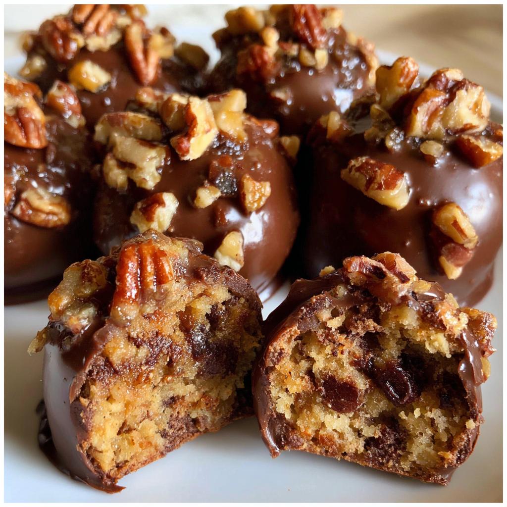 Pecan Pie Brownie Bombs - detail 1