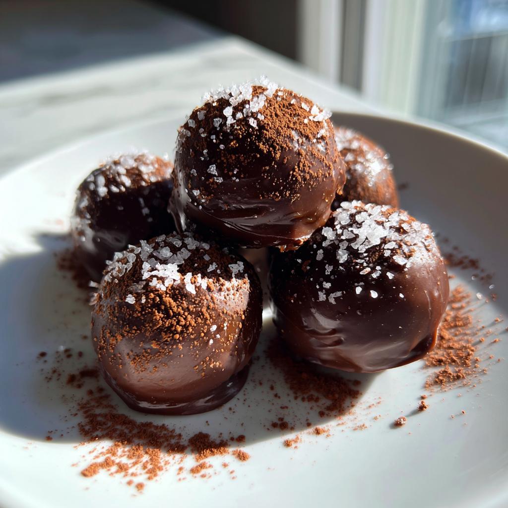 Salted Caramel Fudge Truffles