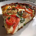 Sałatka z bezskorupkowym quiche caprese