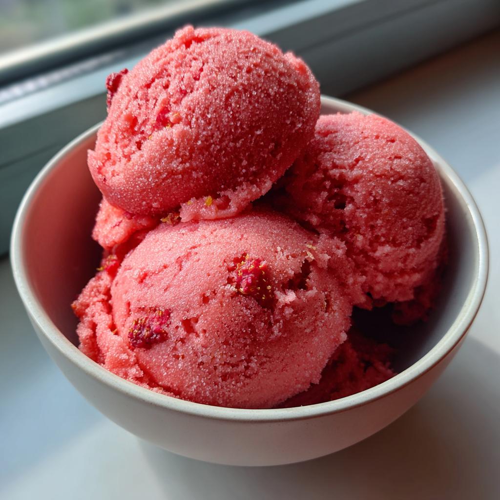 Sorbet malinowy - detail 1