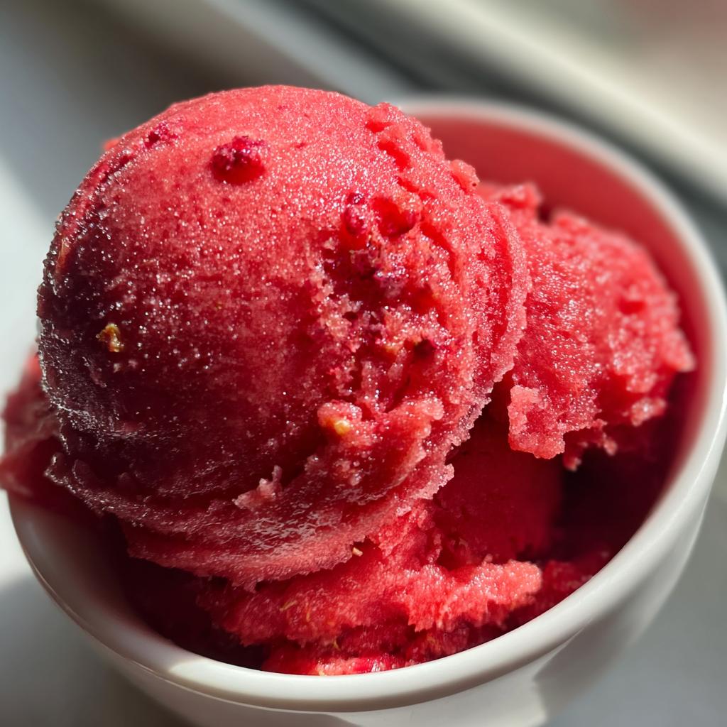 Sorbet malinowy