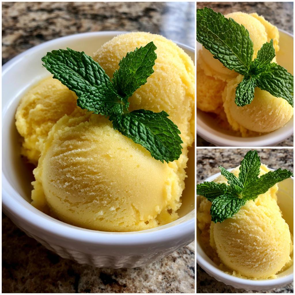 Sorbet mango - detail 1