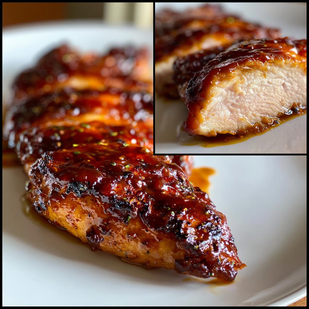 kurczak barbecue na patelni żeliwnej