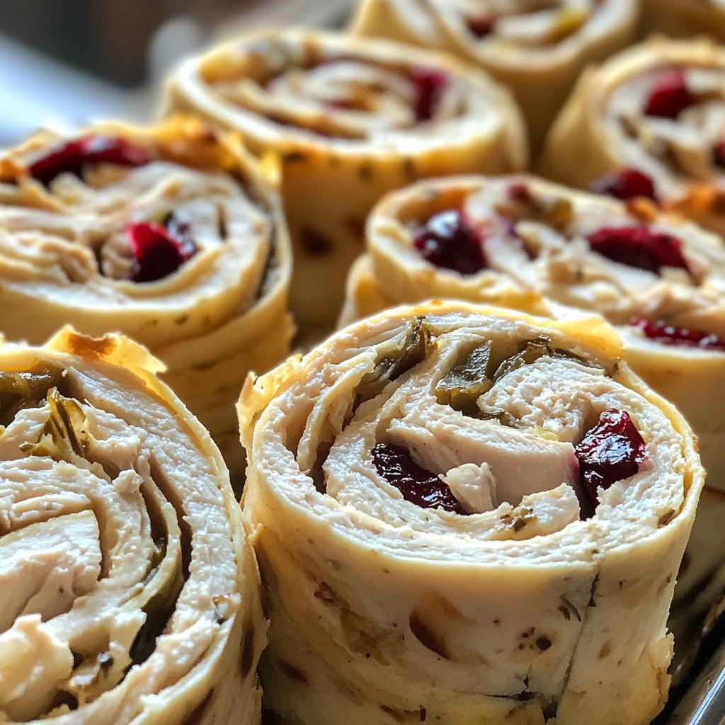 chicken cranberry pinwheels